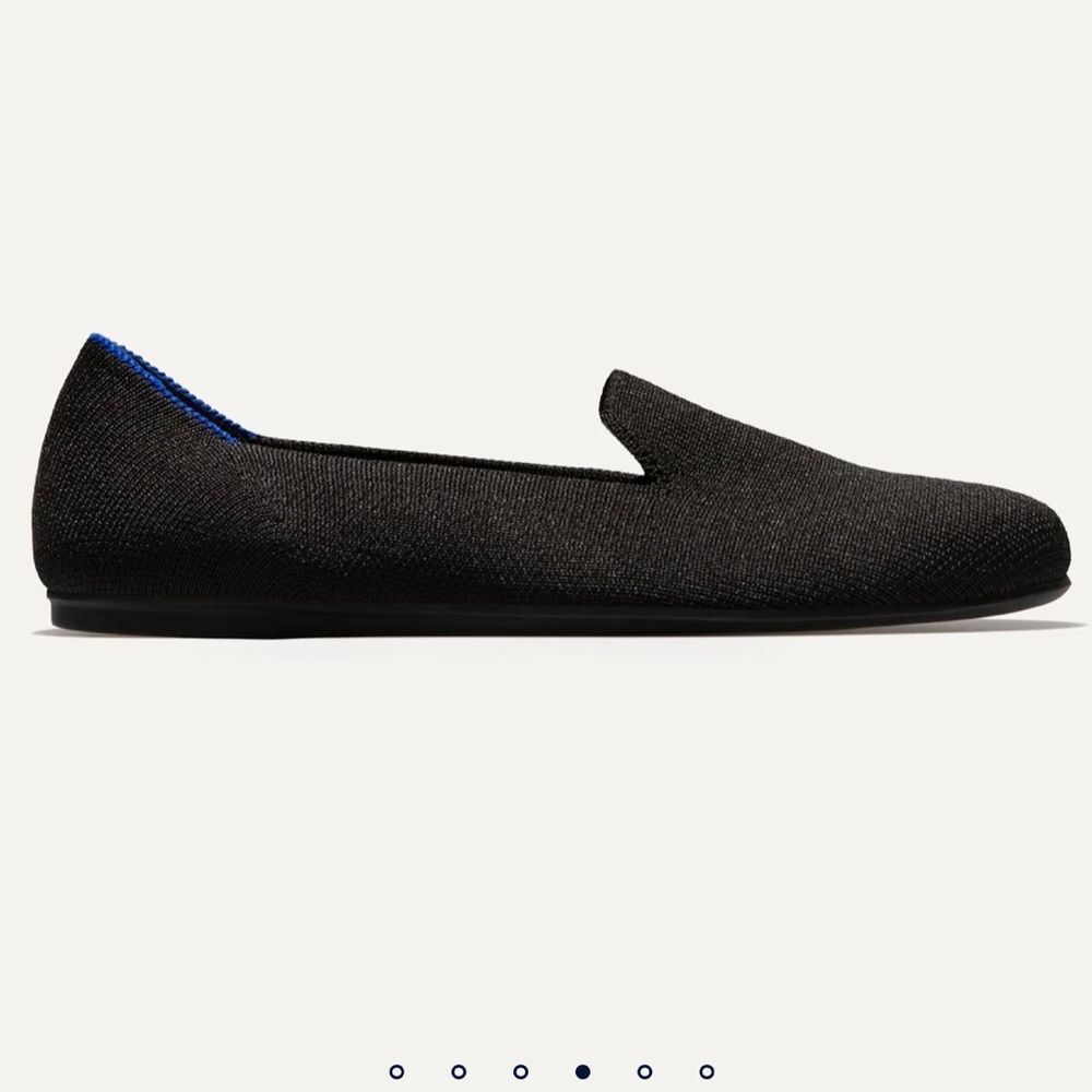 Rothy's Black Flats with Blue Trim - Picture 10 of 12